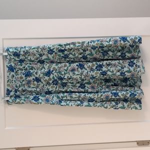 NWOT lands end maxi skirt, floral design, size medium